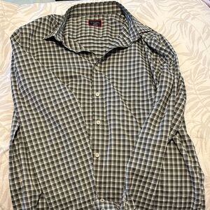UNTUCKit Black and White Checkered Shirt